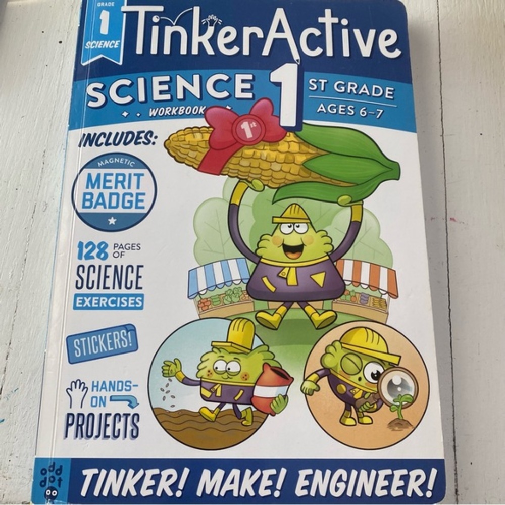 Tinker active science 1st grade ages 6-7 homeschool workbook